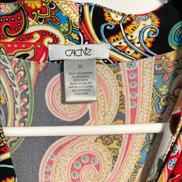 Cache - Floral Paisley Women's Top - Picture 2 of 5